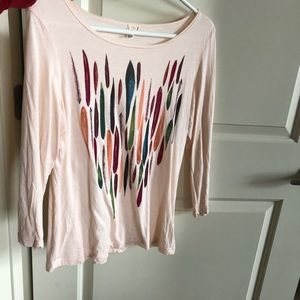 Anthro long sleeve tee